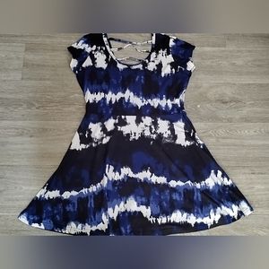 Bobbie Brooks Blue Tie Dye Dress size S.